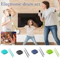 thumbnail image 2 of Virtual Electronic Drum Set, Drum Sticks Set, Electric Drumsticks, Drum with Drumsticks, Pedals, Bluetooth and 8 Sounds, Electric Tabletop Drum Set Machine for Beginners Adults Gift, 2 of 8