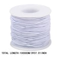 thumbnail image 2 of DIY Craft Elastic Band for Bracelets and Bead Cord – White Nylon Thread for DIY Knitting and Crochet Projects Elastic String for Jewelry Making Bracelets Necklaces Crafts, 2 of 7