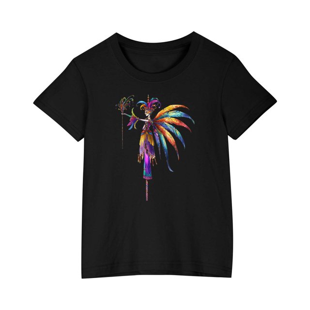 RXIRUCGD 2025 Vêtements d'Été pour Enfants T-shirt Imprimé Mode Mignon Col Rond Manches Courtes