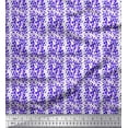 thumbnail image 1 of Soimoi Silk Fabric Flower Watercolor Print Fabric by The Yard 42 Inch Wide, 1 of 3