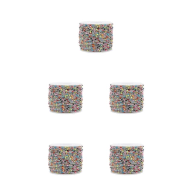 fastboy Jewelry Making Chain Sturdy Stainless Steel Colorful Enamel Beads Colorful Enamel Beads Bulk Chain For Jewelry Steel+color 5Set