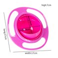 thumbnail image 3 of Bol Gyroscopique pour Bébé Rotation à 360 Degrés Résistant aux Déversements Bol d'Alimentation pour Enfants, 3 of 6