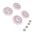 thumbnail image 1 of Wweixi 4 Pieces 76mm LED Lights Flashing Inline Skate single color LED lights Roller Skating Wheels Red, 1 of 6