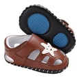 thumbnail image 5 of Baby Boys Soft Sole Leather Crib Shoes Anti-Slip Prewalker, 5 of 5