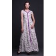 thumbnail image 2 of Bimba Robe Longue Décontractée d'Été Sans Manches à Fente avant Imprimée à Fleurs pour Femmes - XX-Grand, 2 of 5