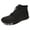 Black, variant on YOURDIARY Mens Barefoot Snow Boots Waterproof Winter Shoes with Faux Fur Lining Wide Toe Box Zero Drop Ankle-High Boots