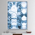 thumbnail image 3 of Indigo watercolor geometrical I - Contemporary Framed Canvas, 3 of 3