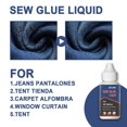 thumbnail image 4 of EGNMCR Colle pour Tissu Colle de Réparation pour Vêtements Lavable et Repassage Colle pour Tissu Vêtements 30 ml Eau de Réparation, 4 of 7