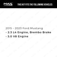 thumbnail image 2 of MAX Advanced Brakes - Rear Brake Kit For 2015-2023 Ford Mustang| Carbon Ceramic Brake Pad and Rotor Kit| Daily Driving Geomet Coated Brake Rotors, 2 of 9