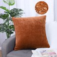 thumbnail image 1 of PiccoCasa Soft Water Repellent Throw Pillow Covers Deep Orange 20x20 Inch, 1 of 7