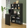 thumbnail image 2 of Monarch Specialties Computer Desk, Home Office, Bookcase, Corner, Storage Shelves, Left, Right Set-up, L Shape, Work, Laptop, Laminate, Brown, Contemporary, Modern, 2 of 2
