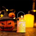 thumbnail image 4 of MesaSe Halloween Decorations Handheld Lamp Lantern with Spider/Castle Silhouette, 4 of 6