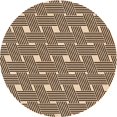 thumbnail image 1 of Ahgly Company Tapis d'Intérieur Lavables en Machine, Ronds Transitionnels de Nuit Rouges, Ronds de 5 Pi, 1 of 7
