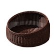 thumbnail image 4 of GROWTH TANK Cat Sleeping Bed Lightweight Portable Kennel Imitation Rattan Pet Bed for Summer Coffee, 4 of 9