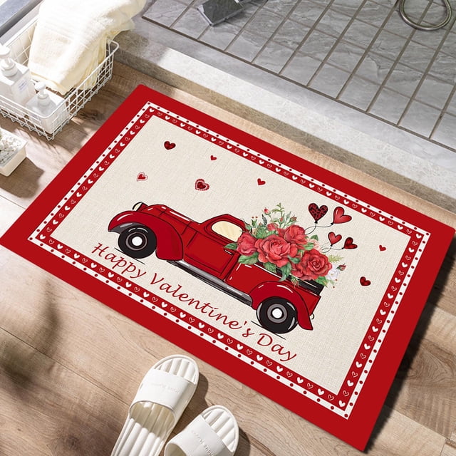 RKSTN Rugs for Living Room Valentine's Day Carpet Living Room Bedroom Doormat Holiday Floor Mat Gift Mat Rugs Mat
