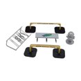thumbnail image 1 of Kjfeif Ensemble d'Accessoires de Scène de Planche à Roulettes de 10 Pcs, Obstacles de Fingerboard en Plastique Compact et Barrières de Rue pour la Construction et l'Exposition de Parc de Skate Intérieur, 1 of 2