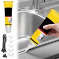 thumbnail image 1 of ERK 125ml Multifunctional White Caulk With Scraper White Caulking Silicone Silicone Caulk Strong Coverage Fast Curing Easy To Apply For Bathroom Kitchen Floor, 1 of 6