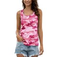 thumbnail image 1 of MAWCLOS Débardeurs pour Femmes Camouflage Gilet Sans Manches T-Shirts Basiques Tenue Quotidienne Blouse à Col Rond Rose TTG, 1 of 6