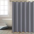 thumbnail image 2 of Doublures de Rideau de Cabine de Douche en Tissu, Blanches 40 Pouces de Largeur par 72 Pouces de Longueur, Rideaux de Salle de Bain Résistants à l'Eau, Oeillets Résistants à la Rouille (6 Trous) Fond Lesté Lavable à la Machine, 2 of 8