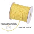 thumbnail image 3 of Unique Bargains Beading Thread Bracelet Weave Bead Craft Cord 2mm 78M/Roll (85-Yards) Decorative String, Yellow, 3 of 7