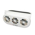 thumbnail image 1 of 3-Fan Car Exhaust Fan USB & Solar Powered Air Circulation Fan Ventilator Silent Air Vent Cooler Automotive Radiator Cooling Fan with Independent Switch, 1 of 7