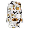thumbnail image 5 of CEHVOM Cardigan à Imprimé d'Animaux d'Halloween pour Femmes, Chat, Citrouille, Manteau d'Automne, 5 of 5