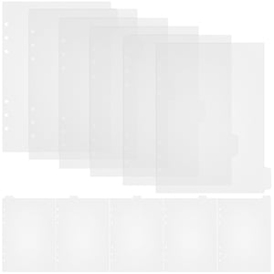 11 Pcs Binder Dividers Clear Binder dividers with Tabs Plastic Binderdividers 6 Accessoires pour bagues