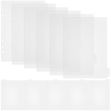 11 Pcs Binder Dividers Clear Binder Dividers With Tabs Plastic Binder Dividers 6 Ring Binder Accessories