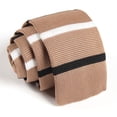thumbnail image 3 of Cravate Fine Ajustée Unie Formelle en Tricot pour Homme, 3 of 7