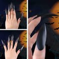 thumbnail image 4 of 10Pcs Halloween Witch False Nail Tips Zombie Cosplay Full Cover Stiletto Nails Artificial Nails, 4 of 11