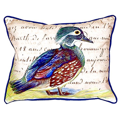 Betsy Drake SN149B Oreiller de Script de Canard de Bois Femelle 11 "x14"