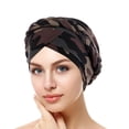 thumbnail image 2 of Aocisk Ethnic -Tied Head Cover Wrap Braid Hat Headwear Baseball Cap Brown One Size, 2 of 4