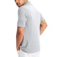 thumbnail image 2 of Hanes Mens FreshIQ X-Temp Pique Polo, M, Light Steel, 2 of 6