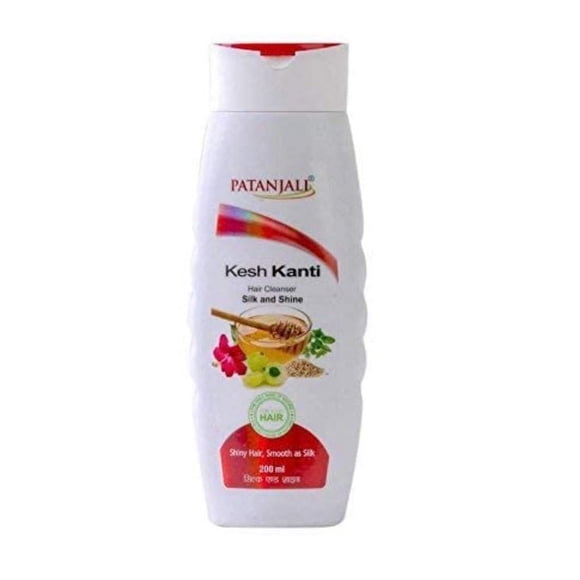 Patanjali Ayurved Limited Kesh Kanti Hair Clnsr Silk and Shine, 200ml (Pack of 2)