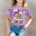 thumbnail image 2 of WEIYLL T-Shirts Graphiques pour Filles Lettres Imprimées Col Rond Manches Courtes T-Shirts Décontractés pour Enfants de 10-11 Ans, 2 of 5