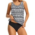 thumbnail image 2 of Women Tankini Swimsuit Tummy Control Top With Shorts Two Piece Bathing Suit, 2 of 6