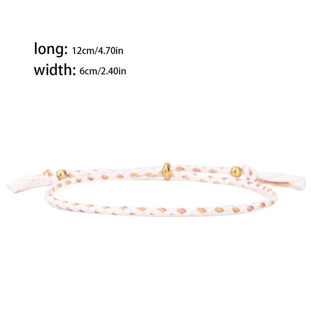 Bracelet Tressé Accessoire de Mode Femmes Hommes Bracelet de Poignet Accessoires de Bijoux Bracelets à Fil Ajustable avec Décors à Franges Type 17