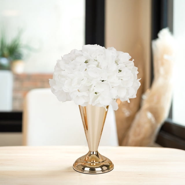 Dvkptbk Wedding Table Flower Table Decoration Wedding Decoration Props Metal Trophy Vase Hotel Desktop Decorations
