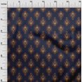 thumbnail image 2 of oneOone Polyester Lycra Fabric Leaves Block Print Fabric BTY 56 Inch Wide, 2 of 4