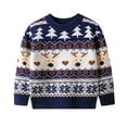 thumbnail image 4 of KYAIGUO Chandail de Noël pour Tout-Petits Enfants Filles Garçons Automne Hiver Dessin Animé Col Rond Blouse Hauts 2-9T Doux Extensible Chandail Tricoté Chandail Manches Longues Chandails, 4 of 8