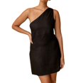 thumbnail image 3 of Baberdicy Robes Maxi pour Femmes 2023 Robe Mini Décontractée à une Épaule pour Femme Robe d'Été Décontractée Sans Manches Robe pour Femme Noir G, 3 of 9