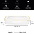 thumbnail image 2 of Starfrit LocknLock Easy Match Plastic Food Storage Container, Capacity of 115 oz / 3.4 L, Rectangular, with Lid, 2 of 11