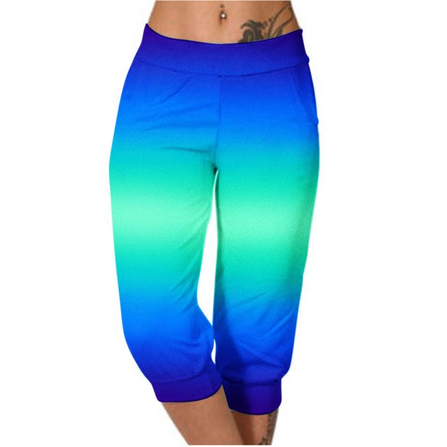 Yuyuzo Womens Capri Pants High Waisted Drawstring Sweatpants Running Gym Cropped Trousers with Pockets