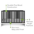thumbnail image 2 of Child Craft Orbit 3-in-1 Euro Crib, Ebony/Matte White, 2 of 9
