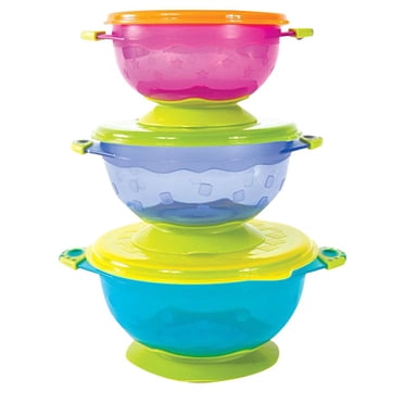 Smart Sprout Baby Bowls Approved Stay Put Suction Bowls Set With Snap Tight Lids