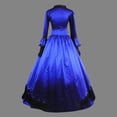 thumbnail image 2 of UPPADA Liquidation Robes d'Invitée de Mariage pour Femmes Hiver Robe à Manches Longues Grande Taille Robe Évasée Robe Maxi de Cocktail pour Femmes Robes de Soirée Ajustées Robe Rose à Pois pour Femmes, 2 of 5