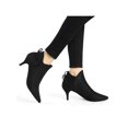 thumbnail image 4 of Unique Bargains Women's Pointy Toe Kitten Heel Ankle Booties, 4 of 8