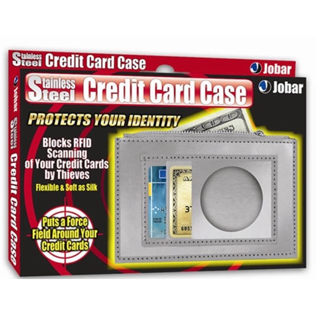 Étui de Carte de Crédit en Acier Inoxydable, Blocs Ultra-Minces, Numérisation RFID, Support de Carte d'Affaires Durable, Mince, Acier Inoxydable