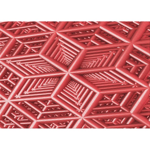 Ahgly Company Tapis d'Intérieur Rectangulaires Transitionnels Rouges Lavables à la Machine, 2 Pieds x 5 Pieds