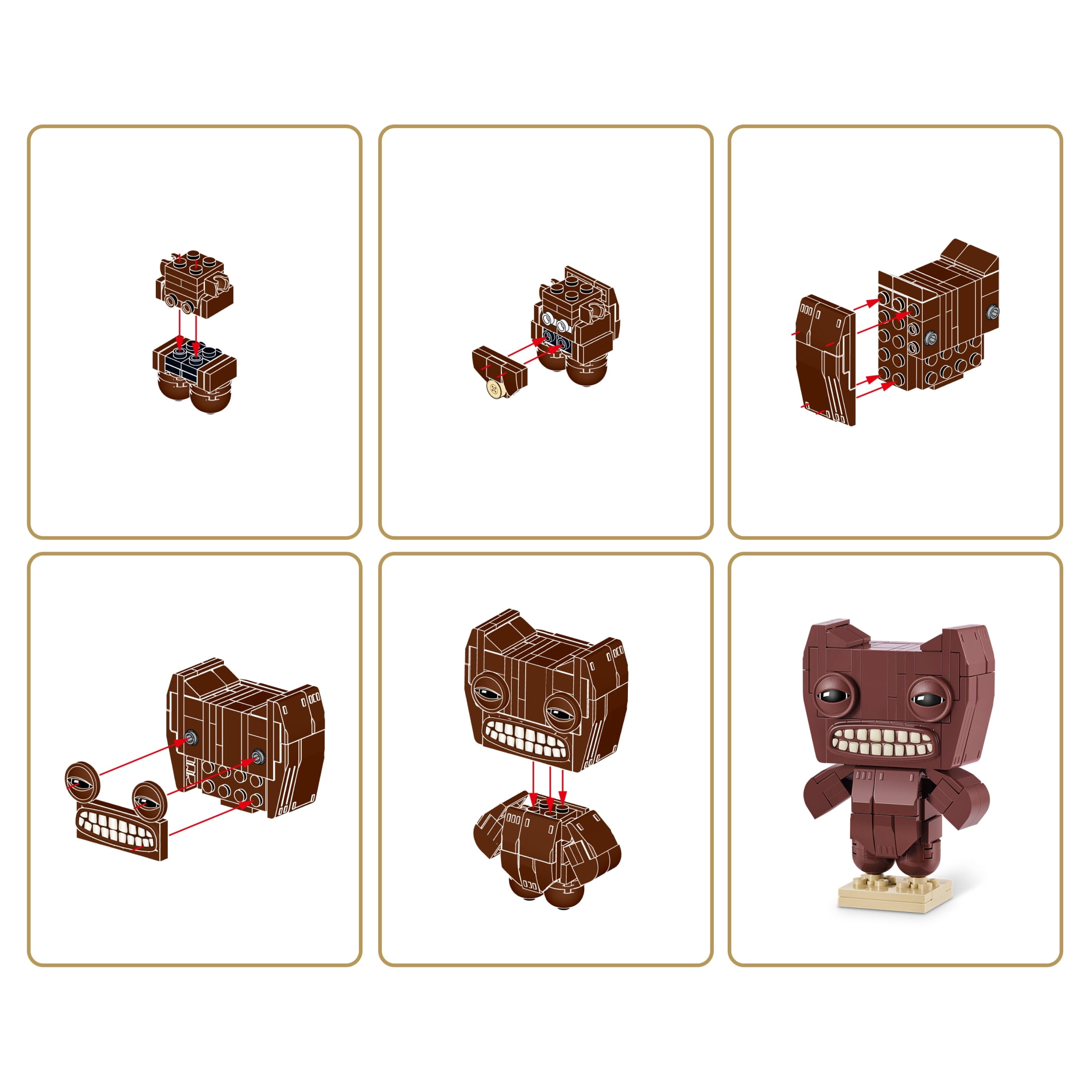 Collection MAX BUILD MORE Premium Fugglers (Squidge) de ZURU - Jeu de briques de construction en plastique pour enfants de 8 ans et plus